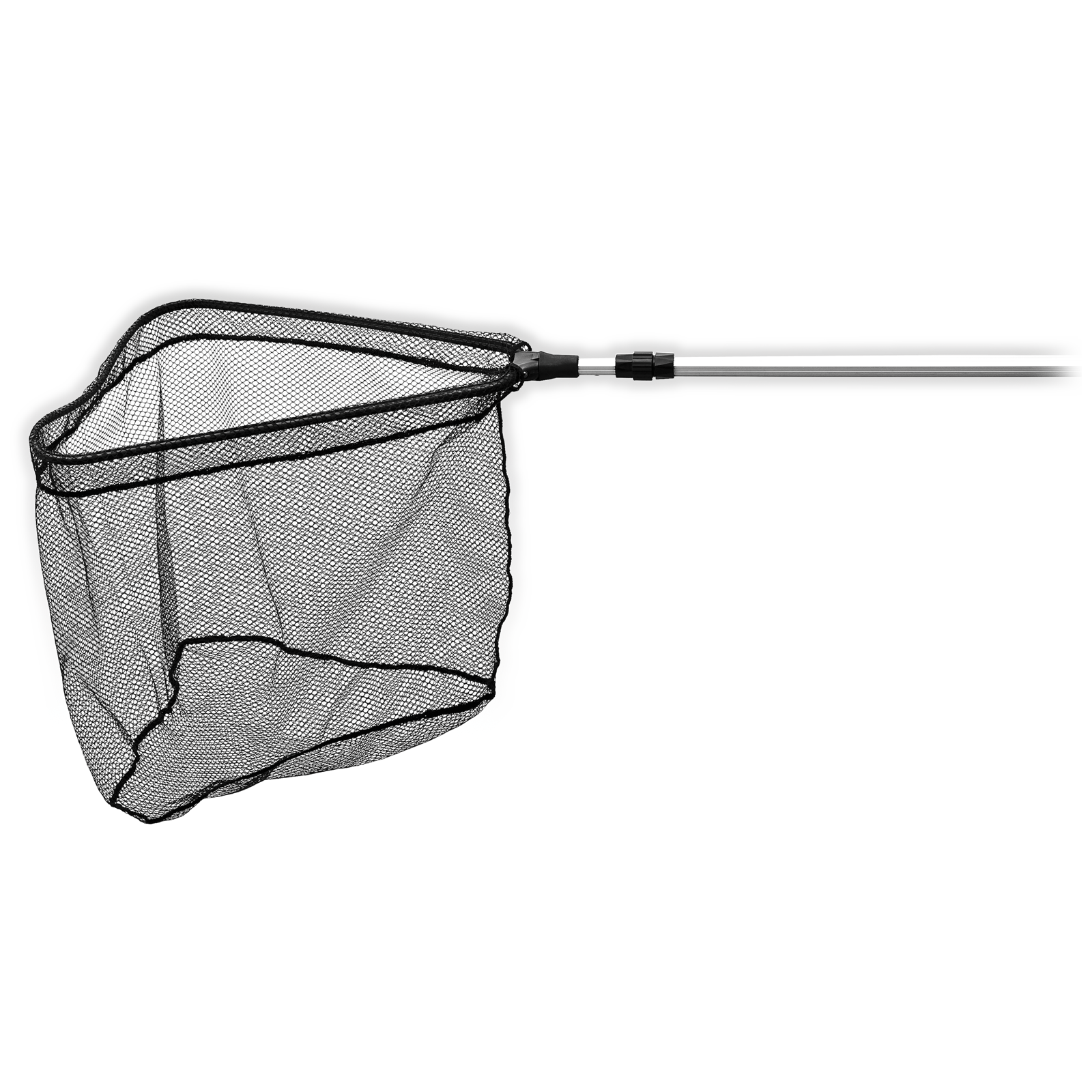 Behr Kescher Forellenkescher Klappkescher Teleskopstange aus Aluminium Forelle(Bügelmaße: 50 x 48 cm)